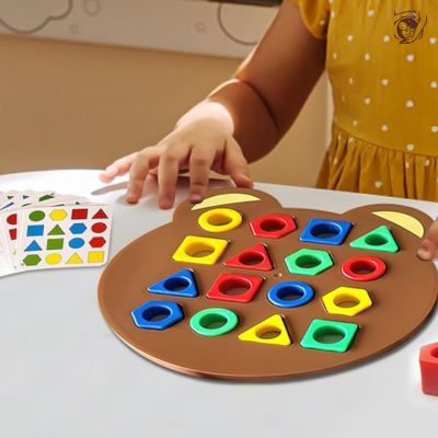 BEARPUZZLE™ | Puzzle Géométrique Montessori - Esprit Bébé